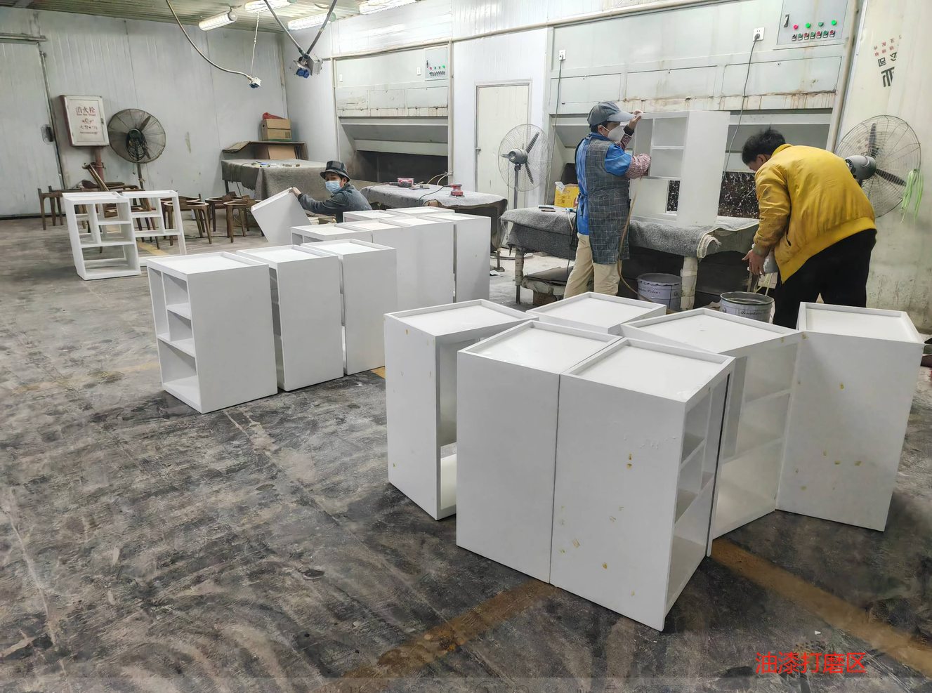 Paint Sanding at the Dongguan factory