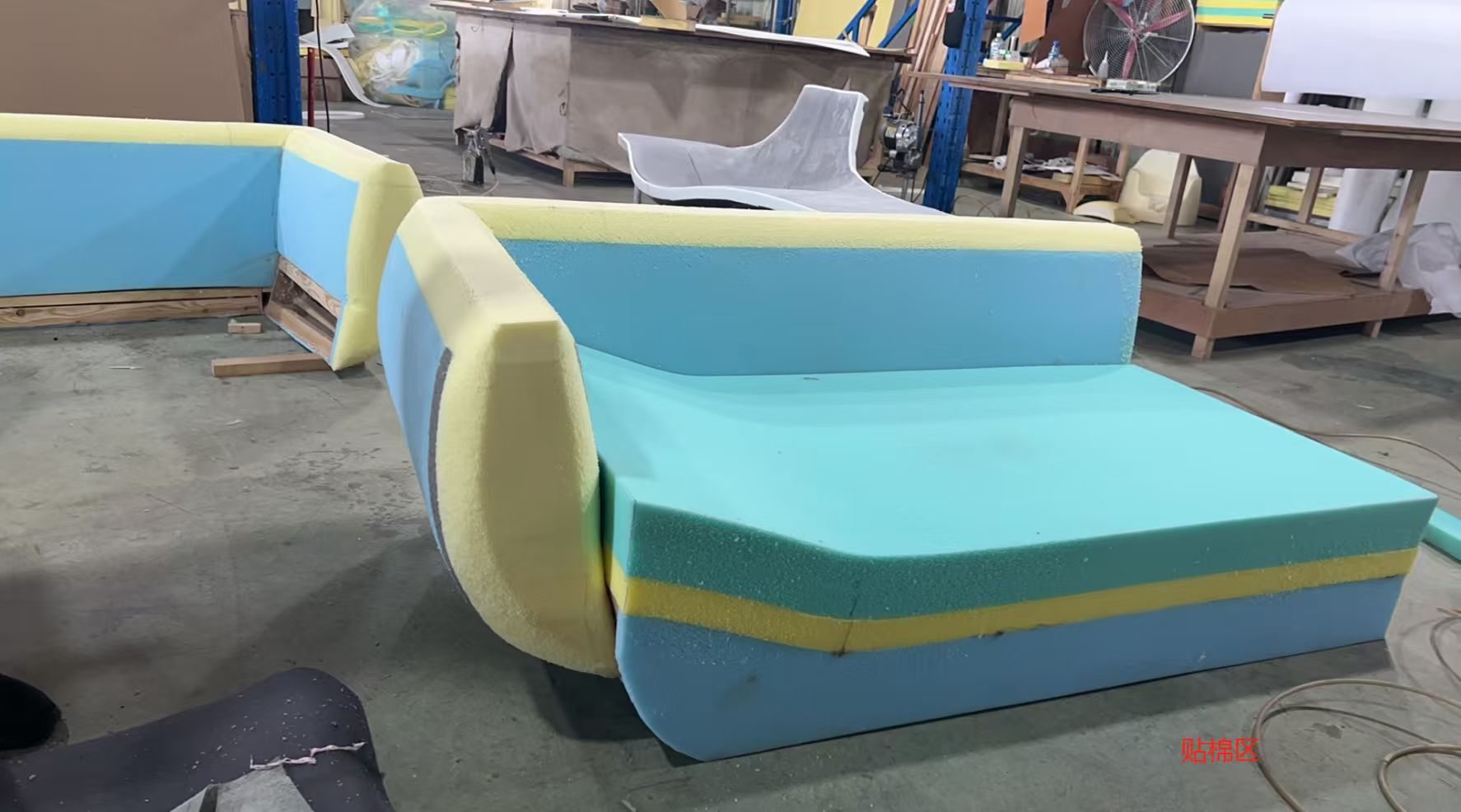 Foam Application at the Dongguan factory