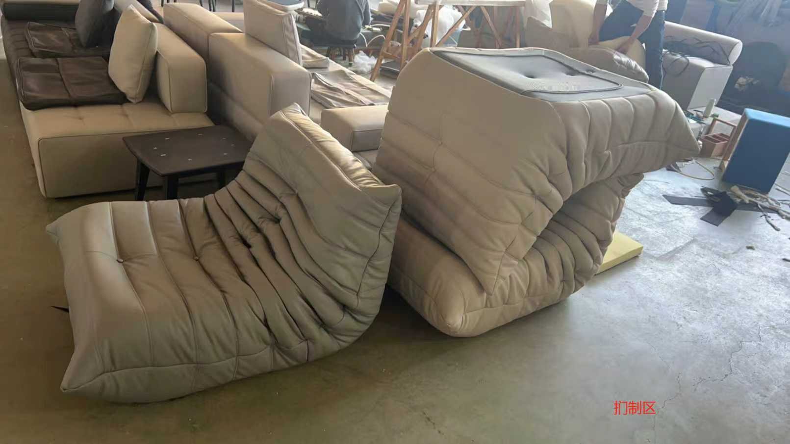 Upholstery at the Dongguan factory