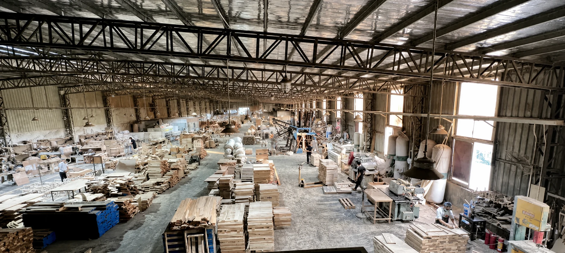 Wide view of the Dongguan production floor