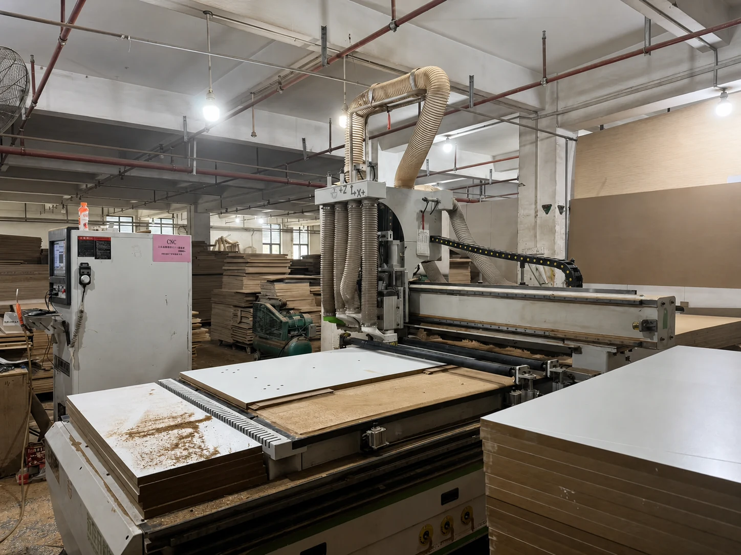 CNC equipment at the Foshan factory