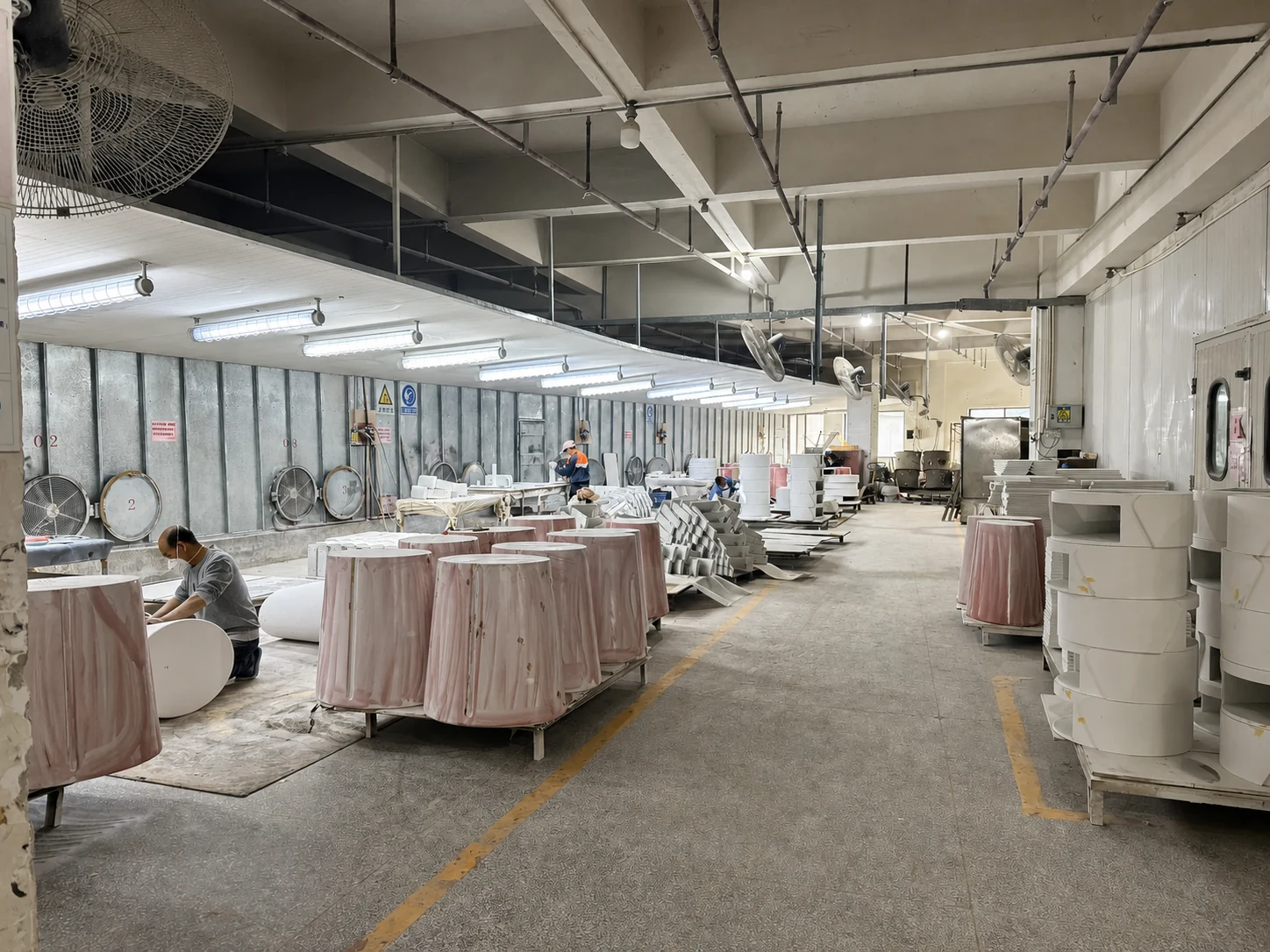 Surface finishing in the Foshan factory