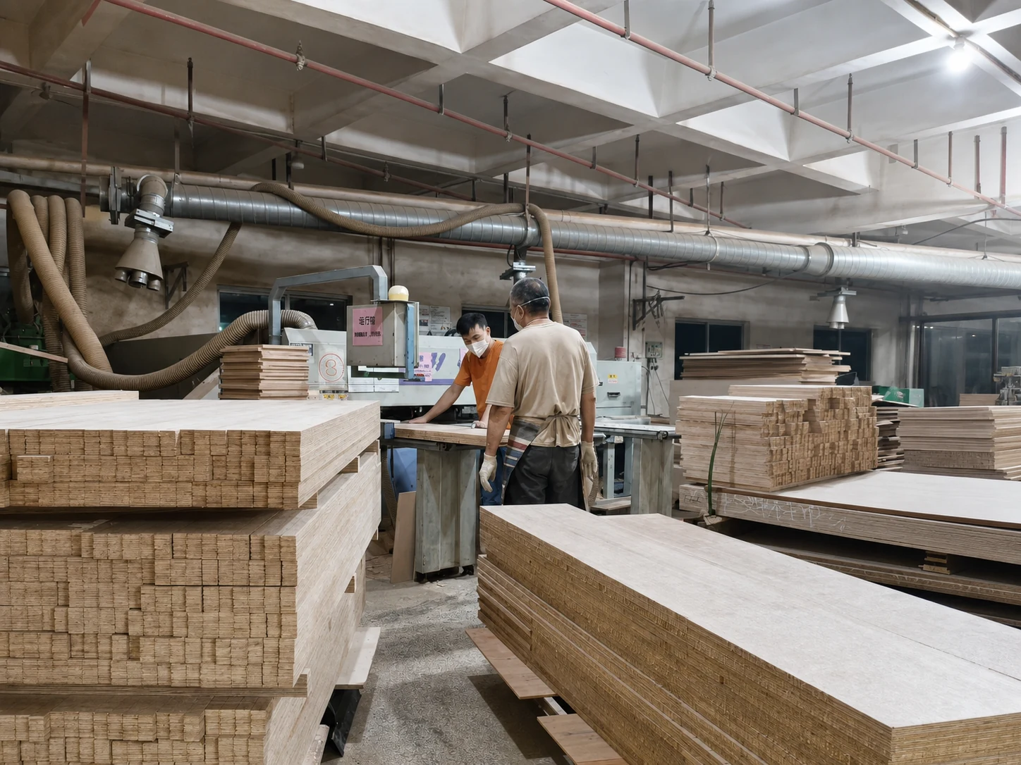 Material cutting in the Foshan factory