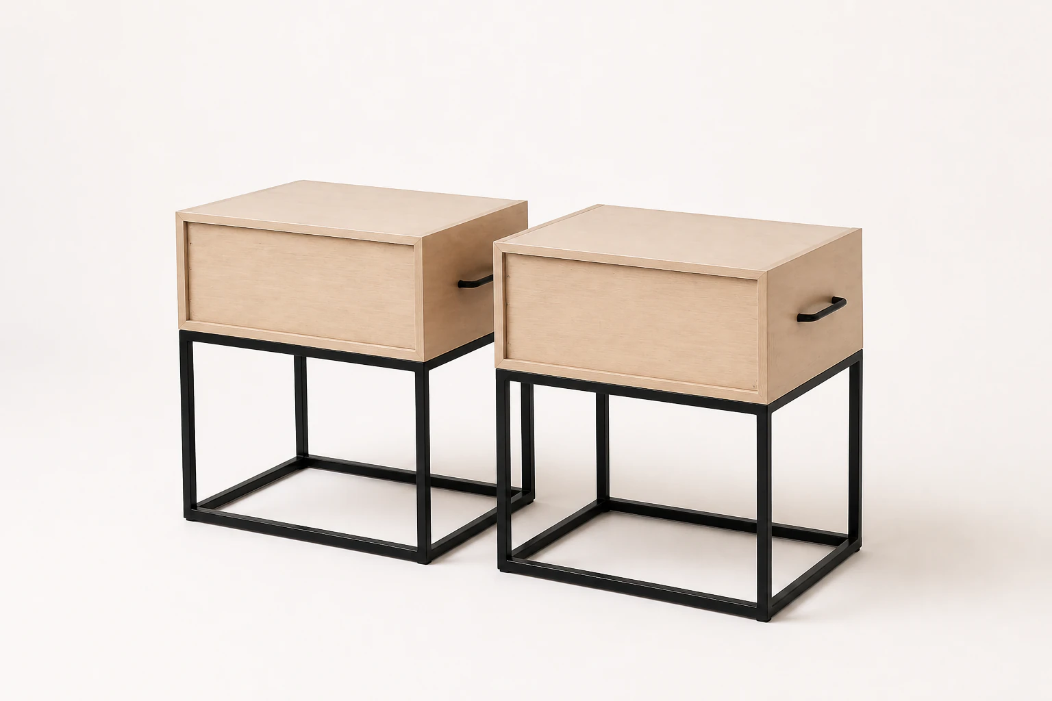 Bedside Cabinet Pair rear view